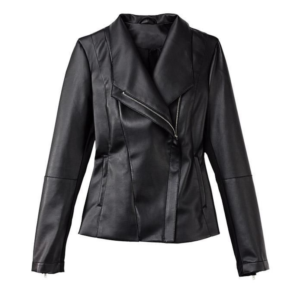 Faux Leather Jacket 3X